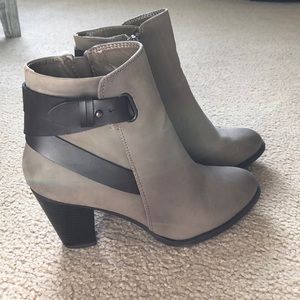 Tan Heeled Booties